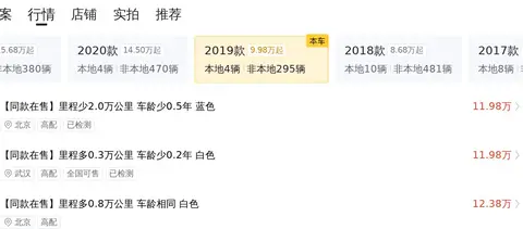 2019年上牌宝马 3系 320Li 时髦型,白色11万公里价格11.98万!