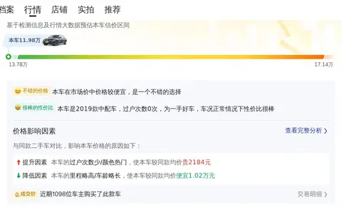 2019年上牌宝马 3系 320Li 时髦型，白色11万公里价格11.98万！